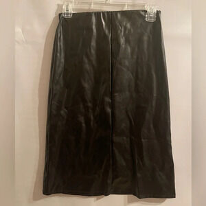 Timing Faux Leather Skirt